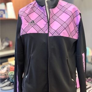 Adidas Women's Black and Purple Tiru Tracksuit